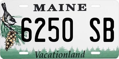 ME license plate 6250SB