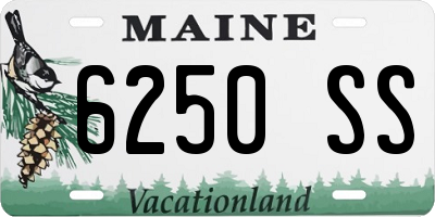 ME license plate 6250SS