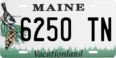 ME license plate 6250TN