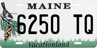 ME license plate 6250TQ