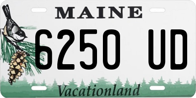 ME license plate 6250UD