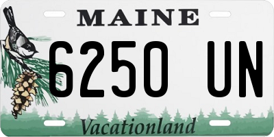 ME license plate 6250UN