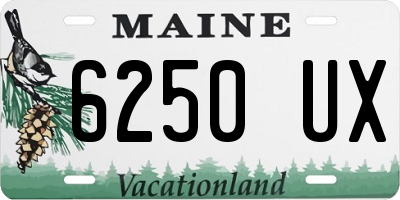 ME license plate 6250UX