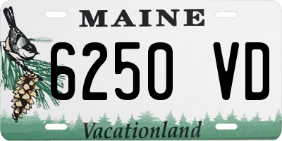 ME license plate 6250VD