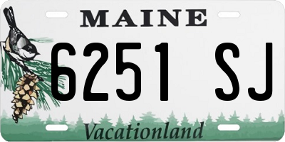 ME license plate 6251SJ