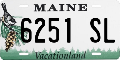 ME license plate 6251SL