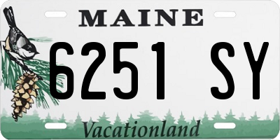 ME license plate 6251SY