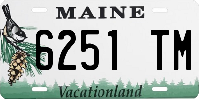 ME license plate 6251TM