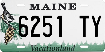 ME license plate 6251TY
