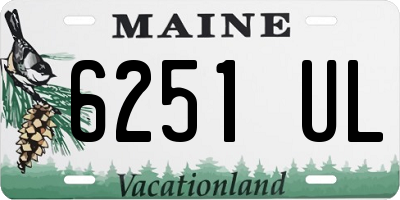 ME license plate 6251UL