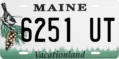ME license plate 6251UT