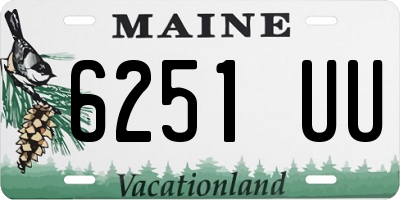 ME license plate 6251UU