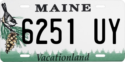 ME license plate 6251UY