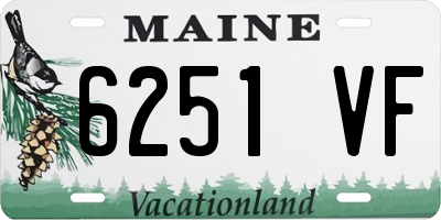 ME license plate 6251VF