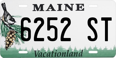 ME license plate 6252ST