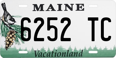ME license plate 6252TC