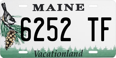 ME license plate 6252TF