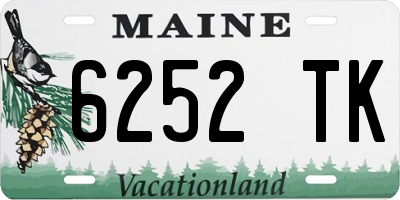 ME license plate 6252TK