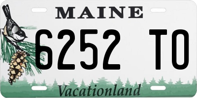 ME license plate 6252TO