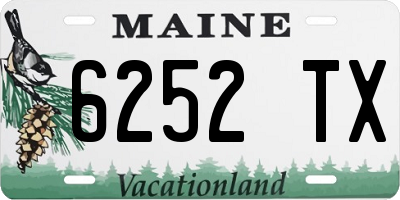 ME license plate 6252TX