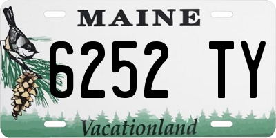 ME license plate 6252TY