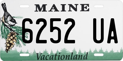 ME license plate 6252UA