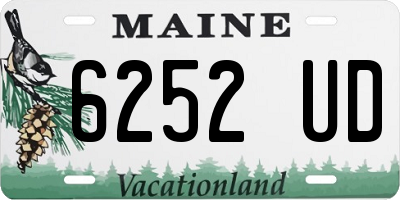 ME license plate 6252UD