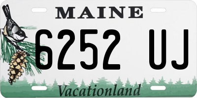 ME license plate 6252UJ