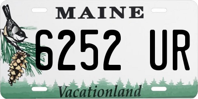 ME license plate 6252UR