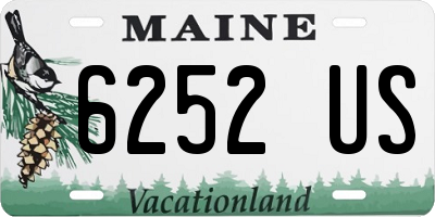 ME license plate 6252US