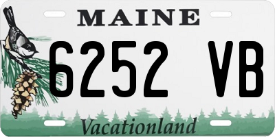 ME license plate 6252VB