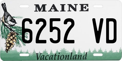 ME license plate 6252VD