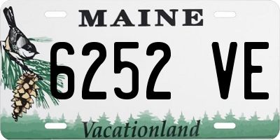 ME license plate 6252VE