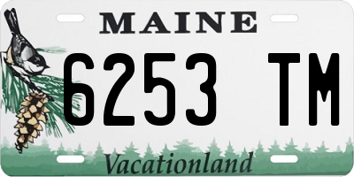 ME license plate 6253TM