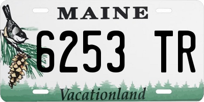 ME license plate 6253TR