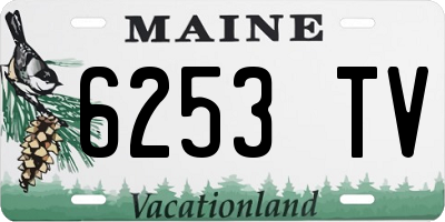 ME license plate 6253TV