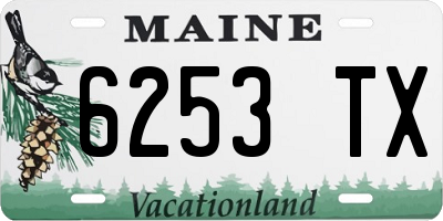 ME license plate 6253TX