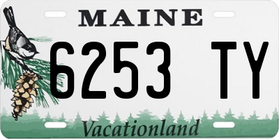 ME license plate 6253TY