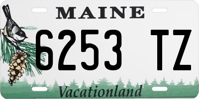 ME license plate 6253TZ