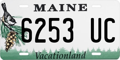 ME license plate 6253UC