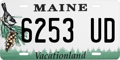 ME license plate 6253UD