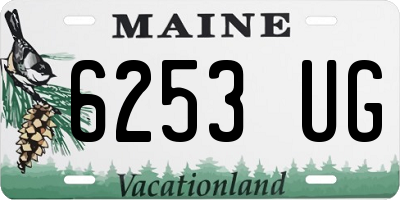 ME license plate 6253UG