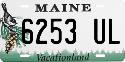 ME license plate 6253UL