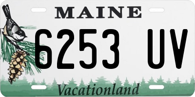 ME license plate 6253UV
