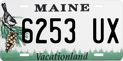 ME license plate 6253UX