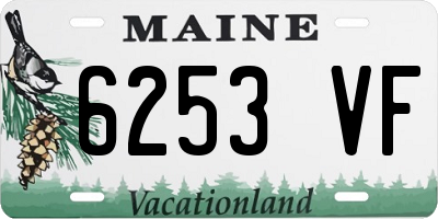 ME license plate 6253VF