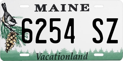 ME license plate 6254SZ