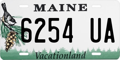 ME license plate 6254UA