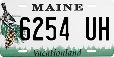 ME license plate 6254UH