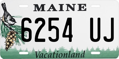 ME license plate 6254UJ